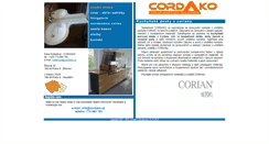 Desktop Screenshot of cordako.cz